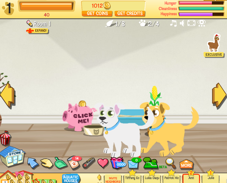 facebook pet game petville theme