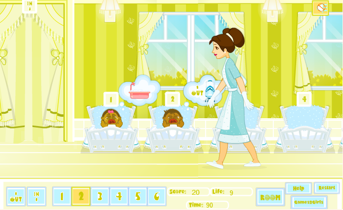 Baby Sitting Game Screenshot