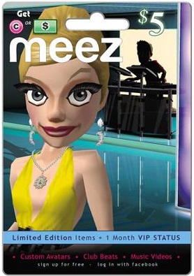 Meez Prepaid Game Card $5