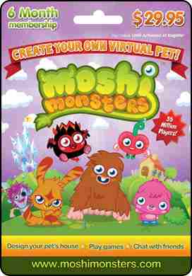 Moshi Monsters 6 Month Membership