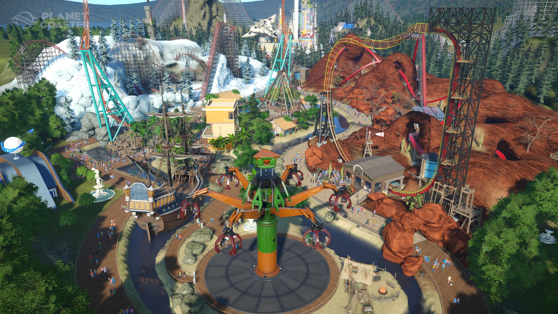 planet coaster park layout